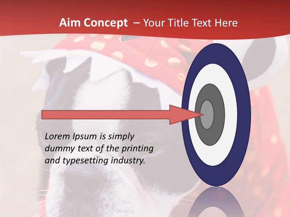 Silly Puppy Cute Funny Costume PowerPoint Template