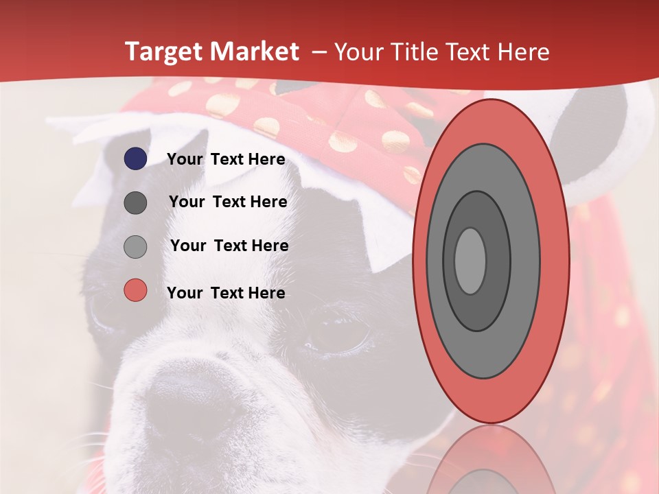 Silly Puppy Cute Funny Costume PowerPoint Template