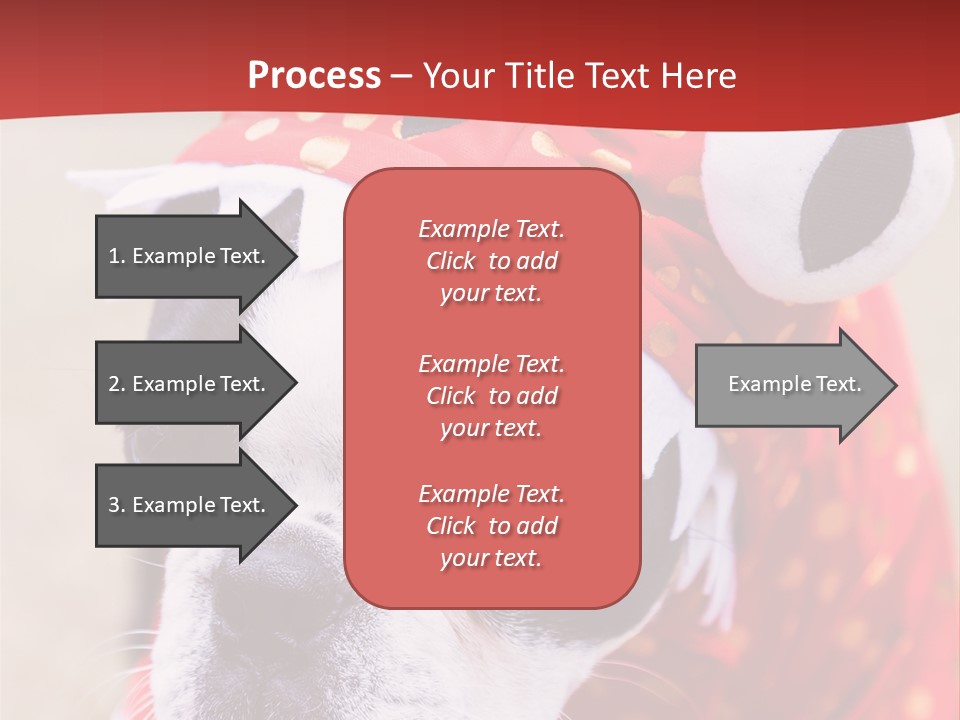 Silly Puppy Cute Funny Costume PowerPoint Template