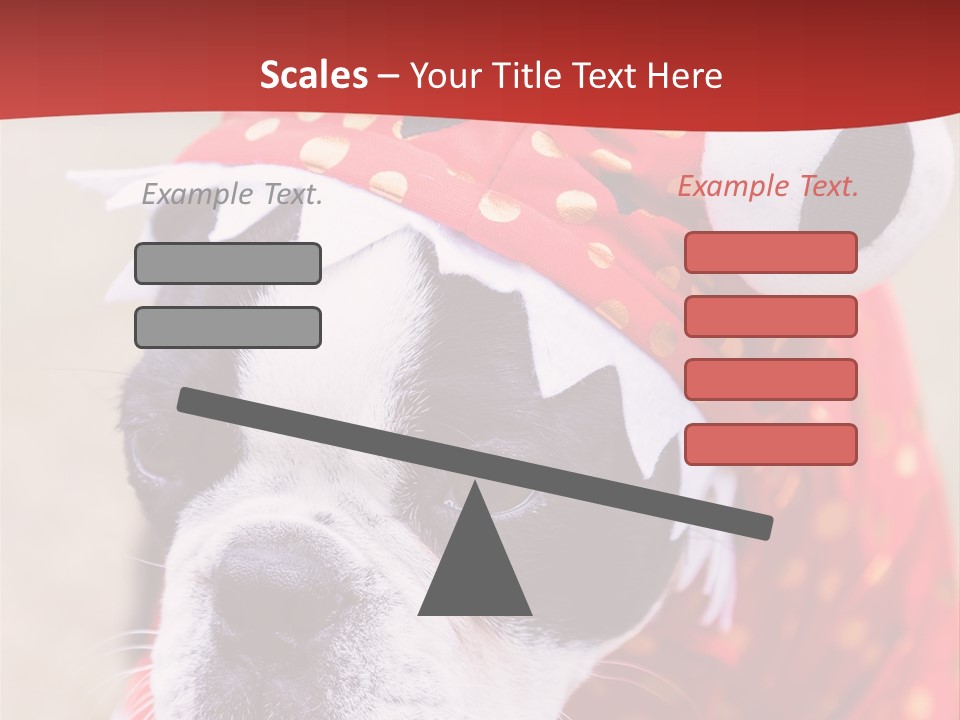 Silly Puppy Cute Funny Costume PowerPoint Template