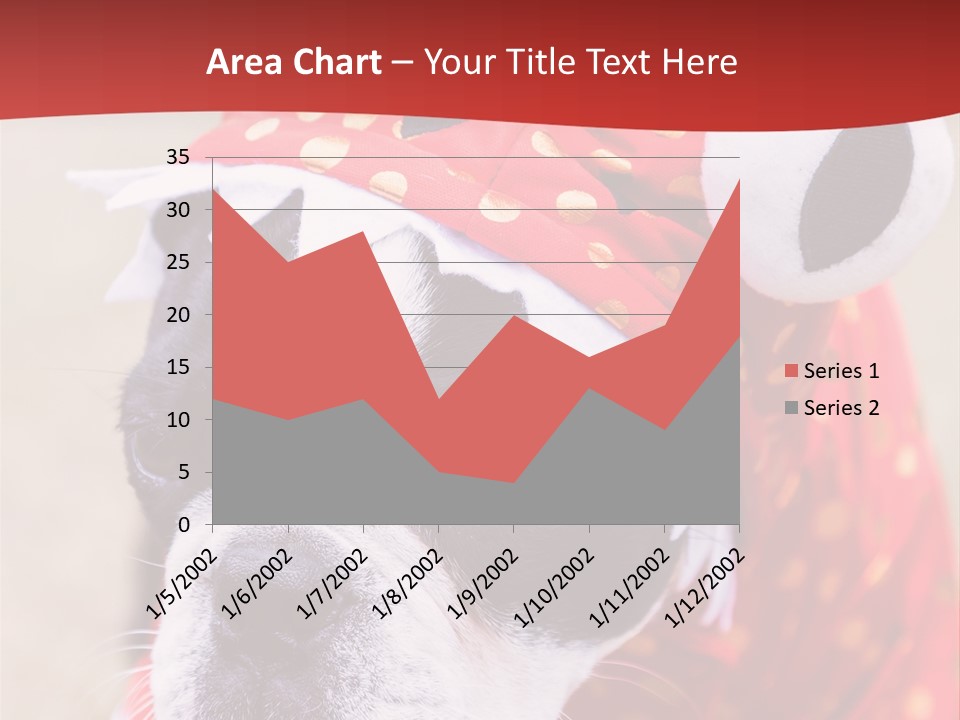Silly Puppy Cute Funny Costume PowerPoint Template