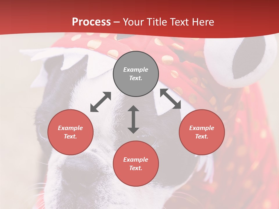 Silly Puppy Cute Funny Costume PowerPoint Template