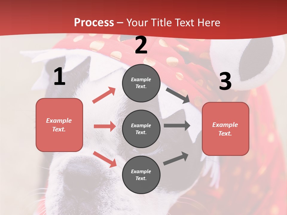 Silly Puppy Cute Funny Costume PowerPoint Template