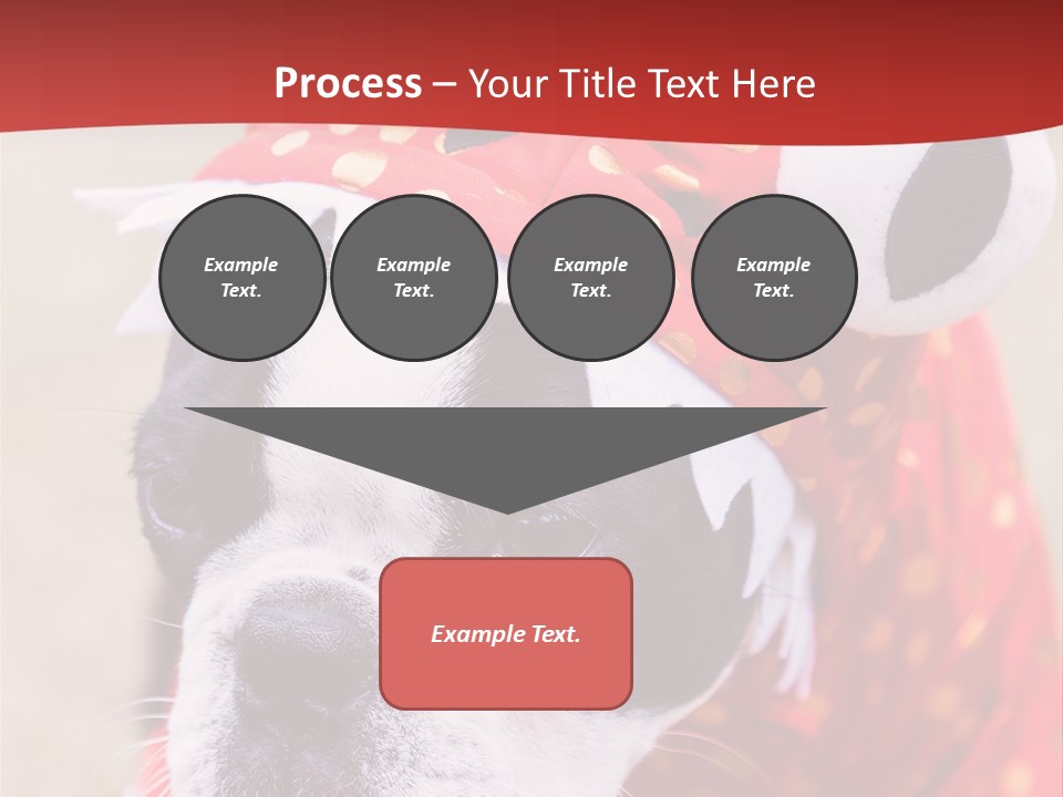 Silly Puppy Cute Funny Costume PowerPoint Template