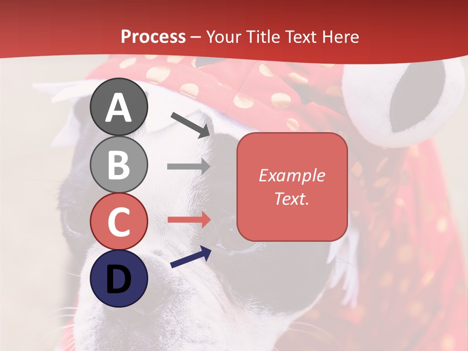 Silly Puppy Cute Funny Costume PowerPoint Template