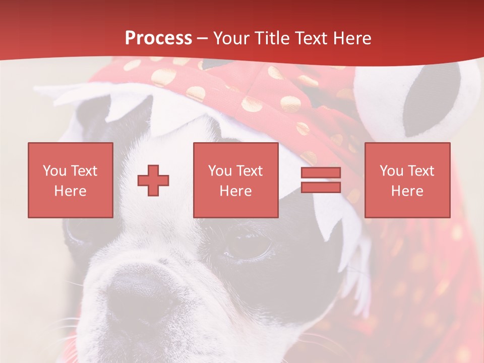 Silly Puppy Cute Funny Costume PowerPoint Template