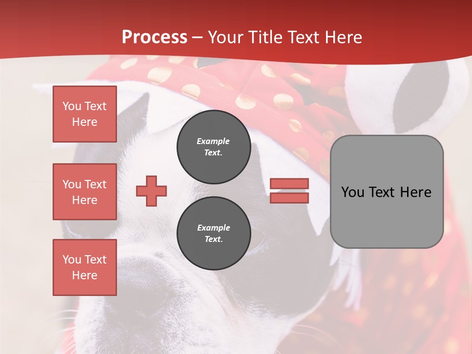 Silly Puppy Cute Funny Costume PowerPoint Template