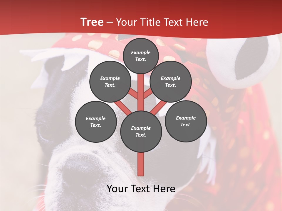 Silly Puppy Cute Funny Costume PowerPoint Template