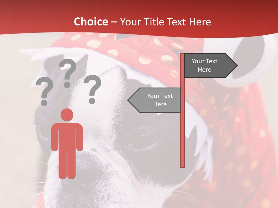 Silly Puppy Cute Funny Costume PowerPoint Template
