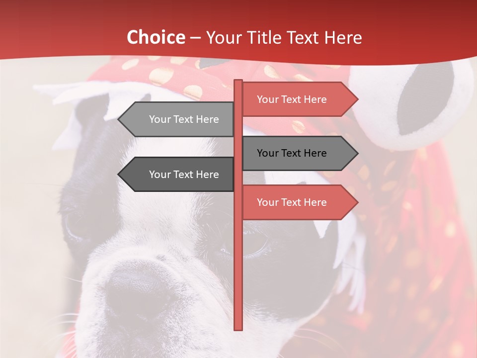 Silly Puppy Cute Funny Costume PowerPoint Template