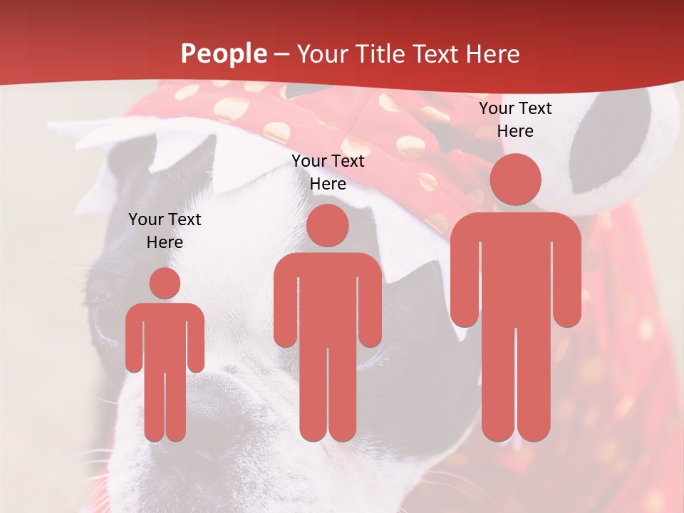 Silly Puppy Cute Funny Costume PowerPoint Template