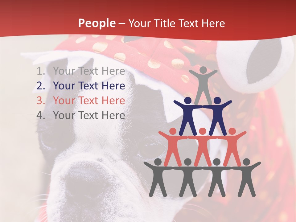 Silly Puppy Cute Funny Costume PowerPoint Template