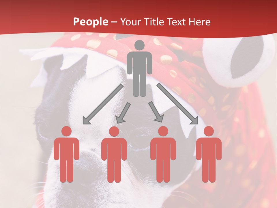 Silly Puppy Cute Funny Costume PowerPoint Template