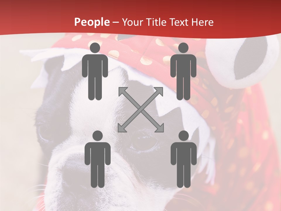 Silly Puppy Cute Funny Costume PowerPoint Template