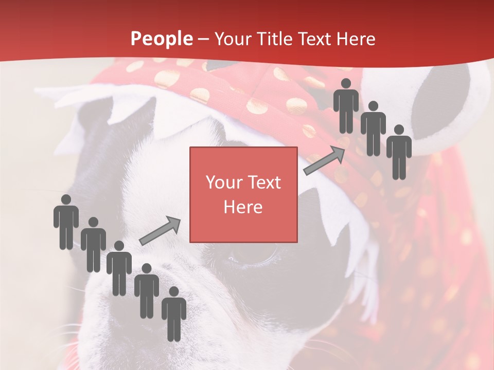 Silly Puppy Cute Funny Costume PowerPoint Template