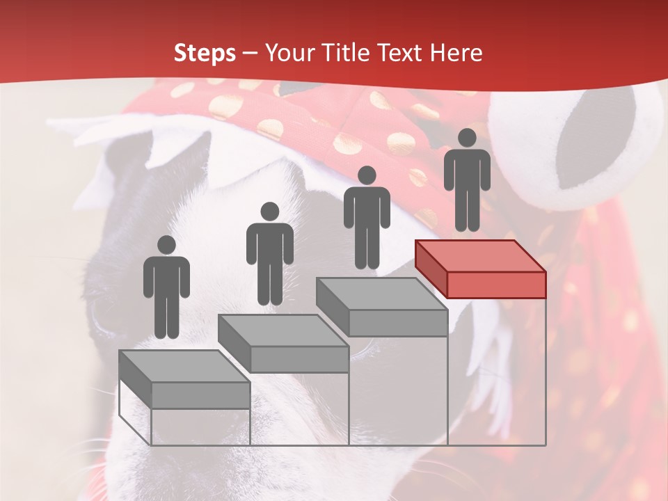 Silly Puppy Cute Funny Costume PowerPoint Template