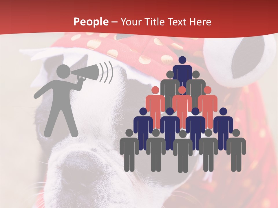 Silly Puppy Cute Funny Costume PowerPoint Template