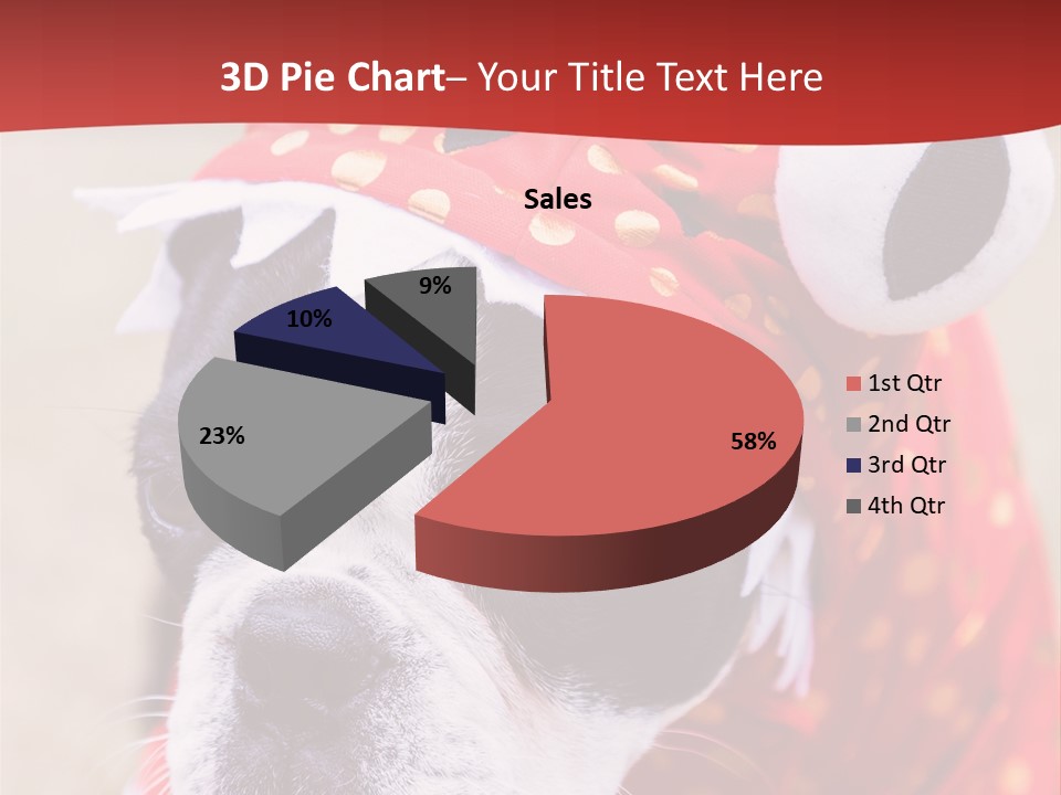 Silly Puppy Cute Funny Costume PowerPoint Template