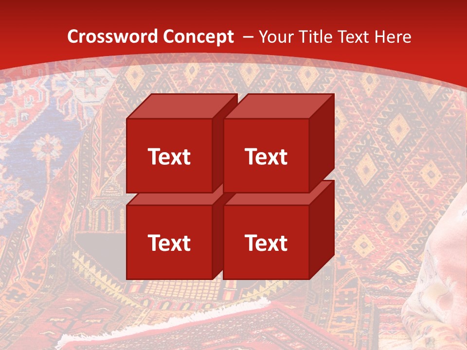 Hanging Rug Tapestry PowerPoint Template