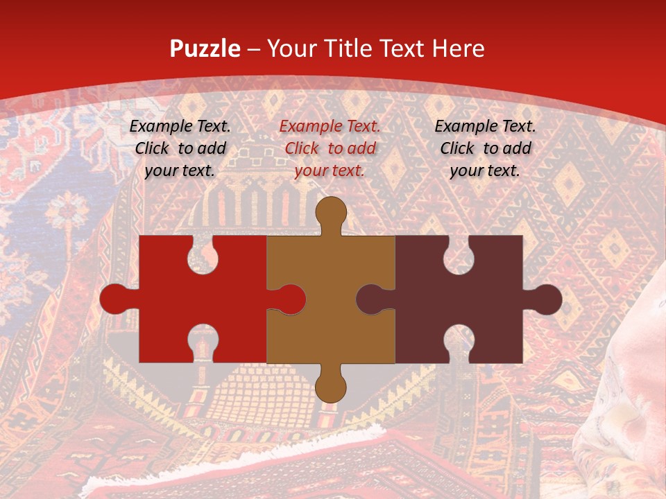 Hanging Rug Tapestry PowerPoint Template