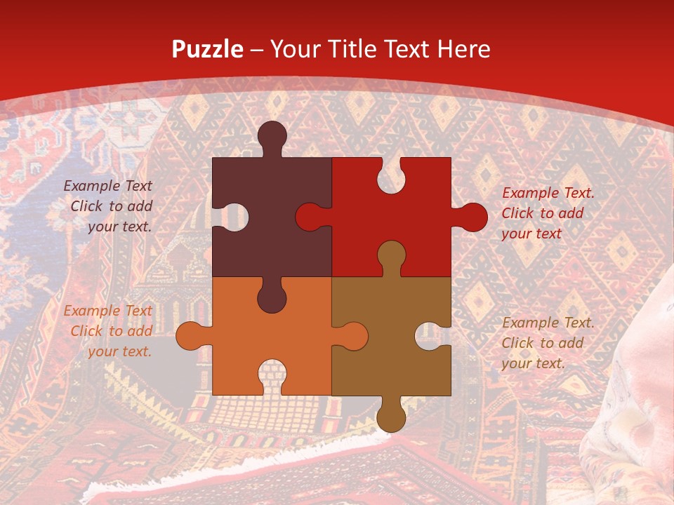 Hanging Rug Tapestry PowerPoint Template