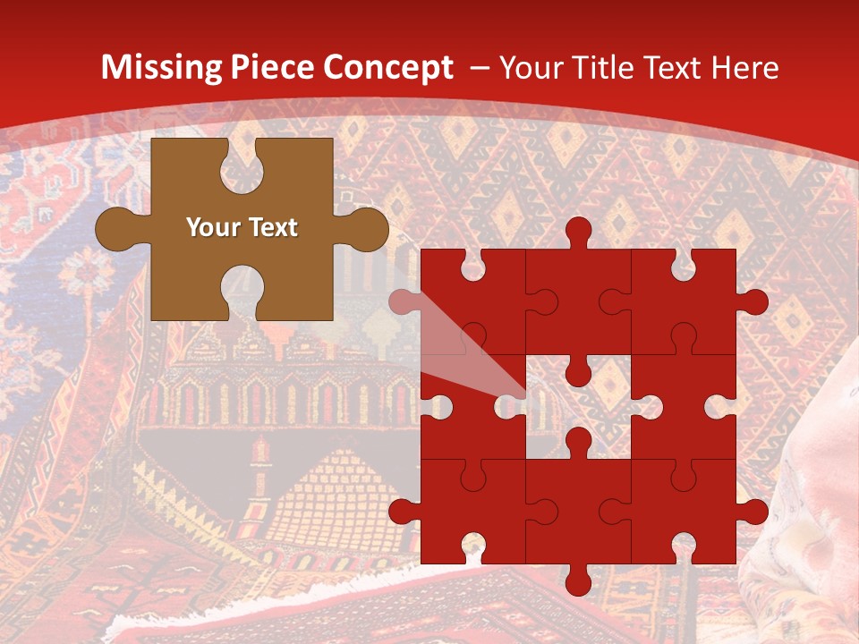 Hanging Rug Tapestry PowerPoint Template