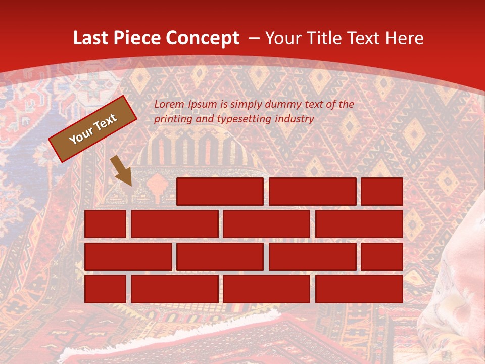 Hanging Rug Tapestry PowerPoint Template