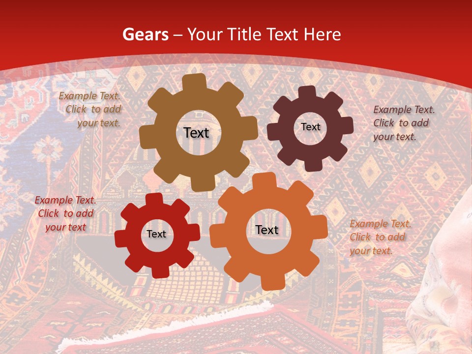 Hanging Rug Tapestry PowerPoint Template