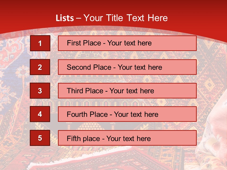 Hanging Rug Tapestry PowerPoint Template