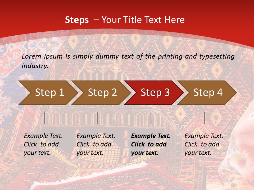 Hanging Rug Tapestry PowerPoint Template