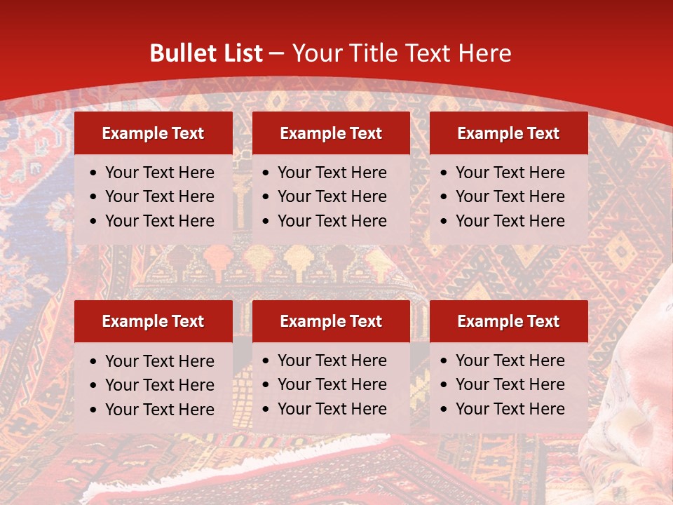 Hanging Rug Tapestry PowerPoint Template