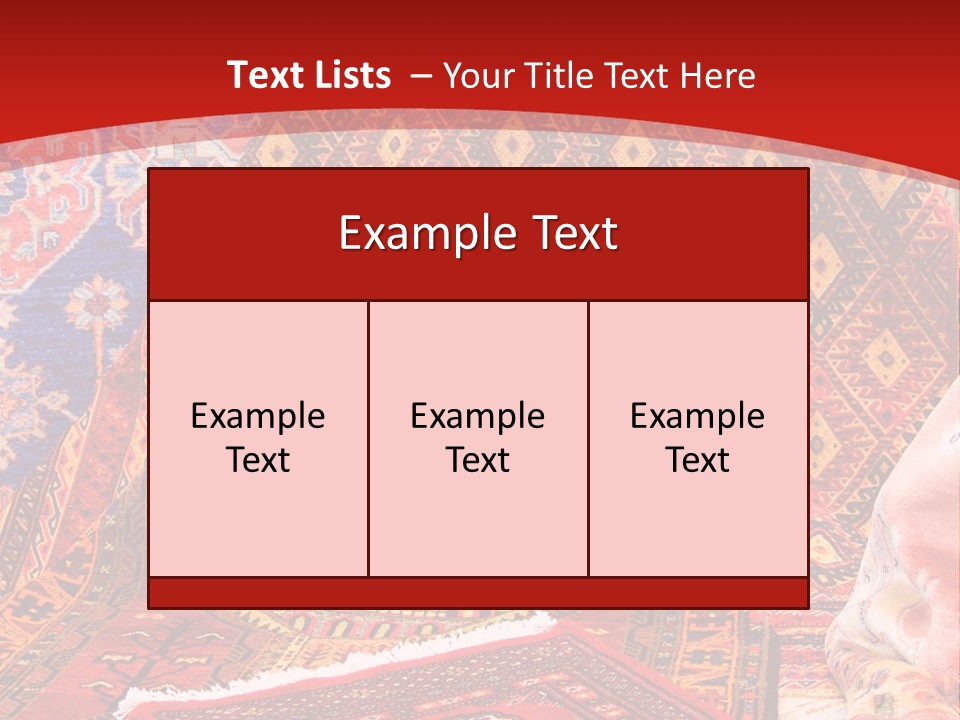 Hanging Rug Tapestry PowerPoint Template