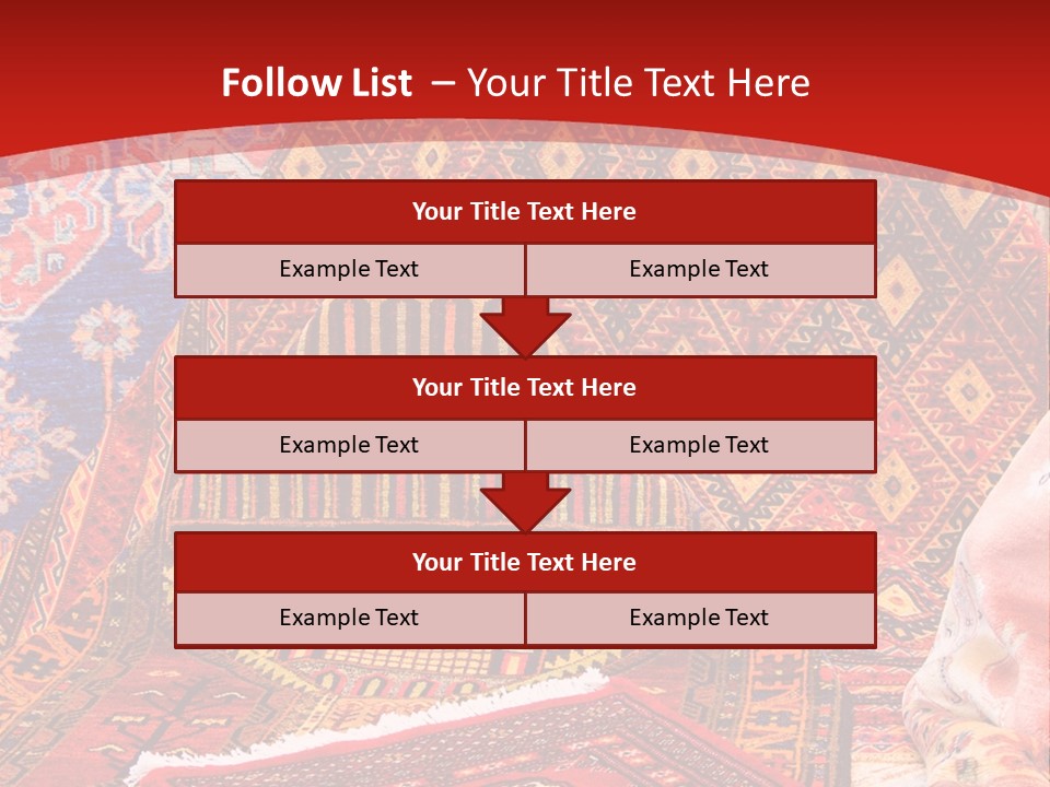 Hanging Rug Tapestry PowerPoint Template