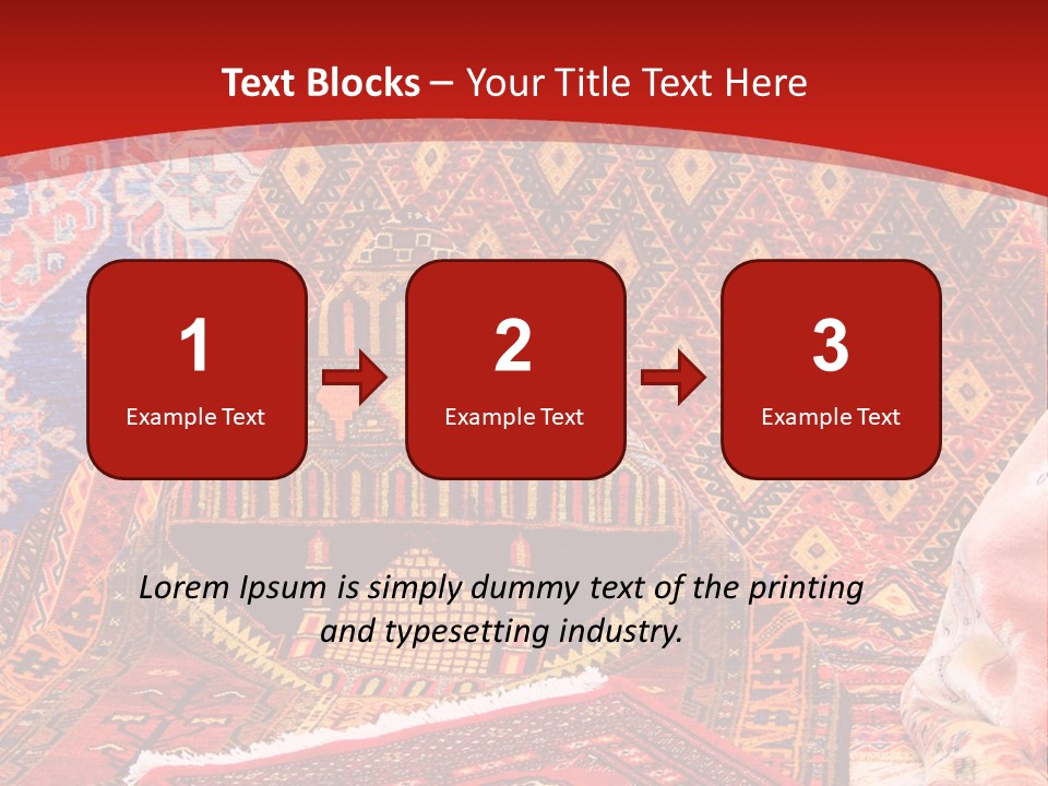 Hanging Rug Tapestry PowerPoint Template