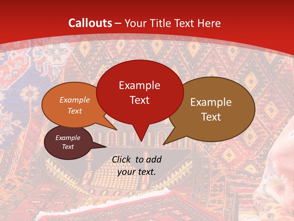 Hanging Rug Tapestry PowerPoint Template