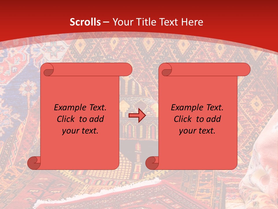 Hanging Rug Tapestry PowerPoint Template