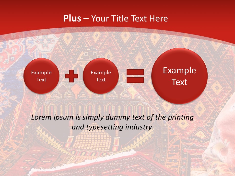 Hanging Rug Tapestry PowerPoint Template