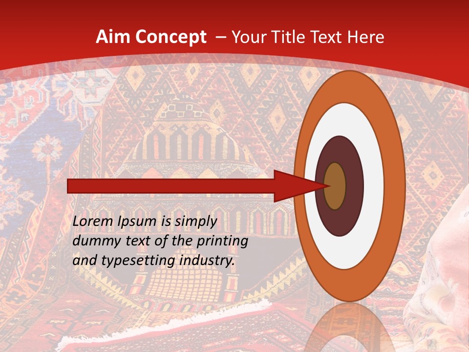 Hanging Rug Tapestry PowerPoint Template