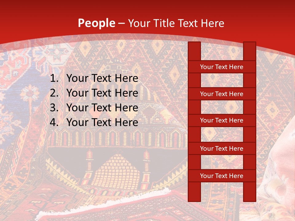 Hanging Rug Tapestry PowerPoint Template