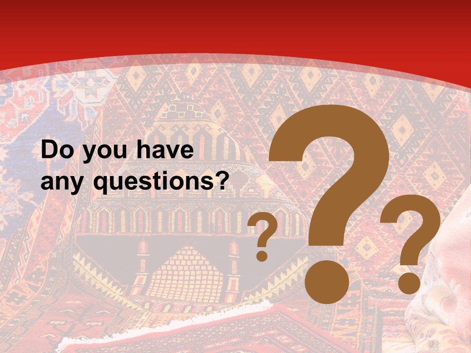 Hanging Rug Tapestry PowerPoint Template