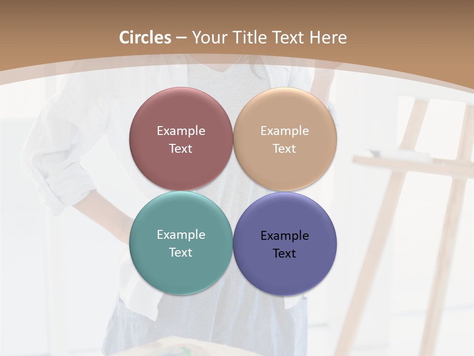 Text Message Wooden Mobile Phone PowerPoint Template