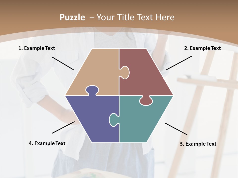 Text Message Wooden Mobile Phone PowerPoint Template