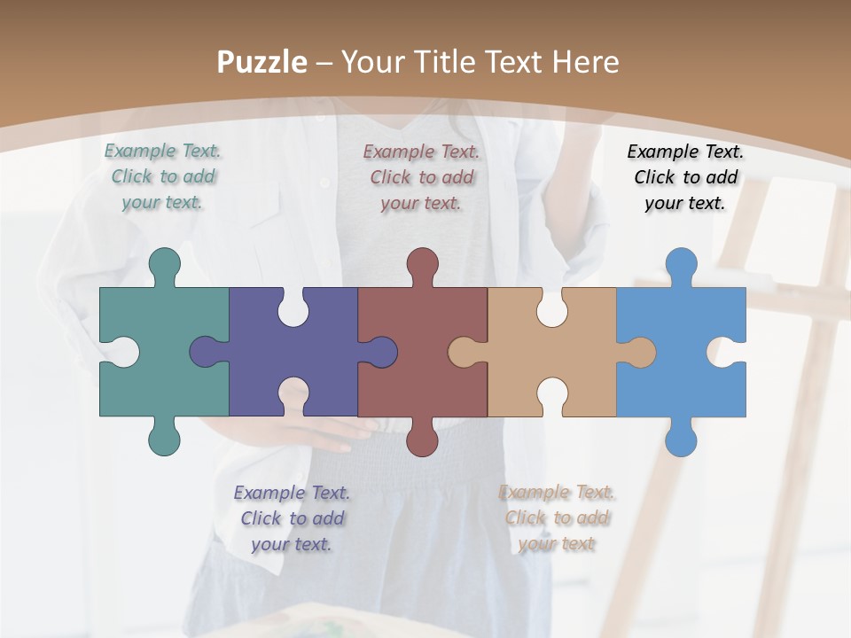 Text Message Wooden Mobile Phone PowerPoint Template