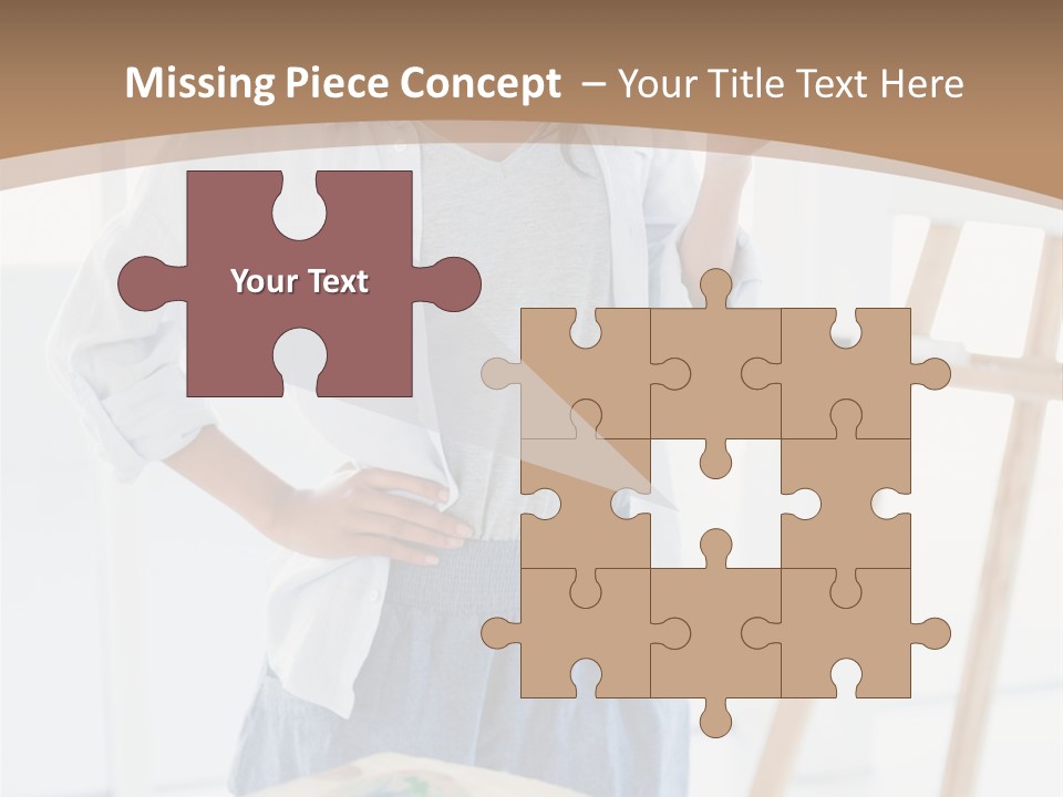 Text Message Wooden Mobile Phone PowerPoint Template