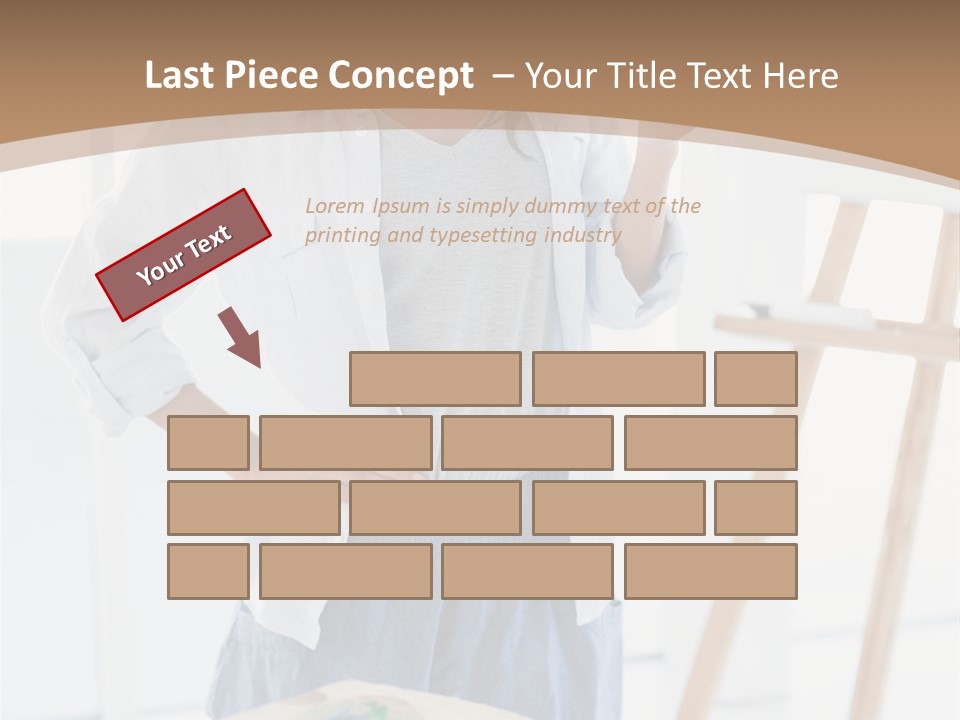 Text Message Wooden Mobile Phone PowerPoint Template