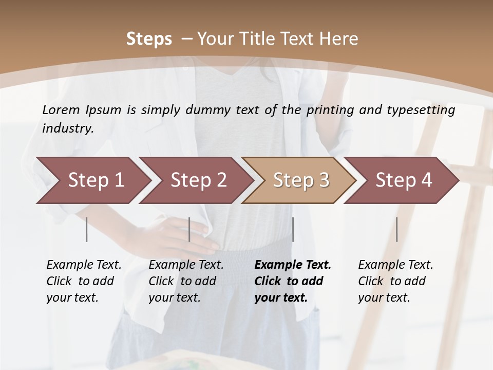 Text Message Wooden Mobile Phone PowerPoint Template