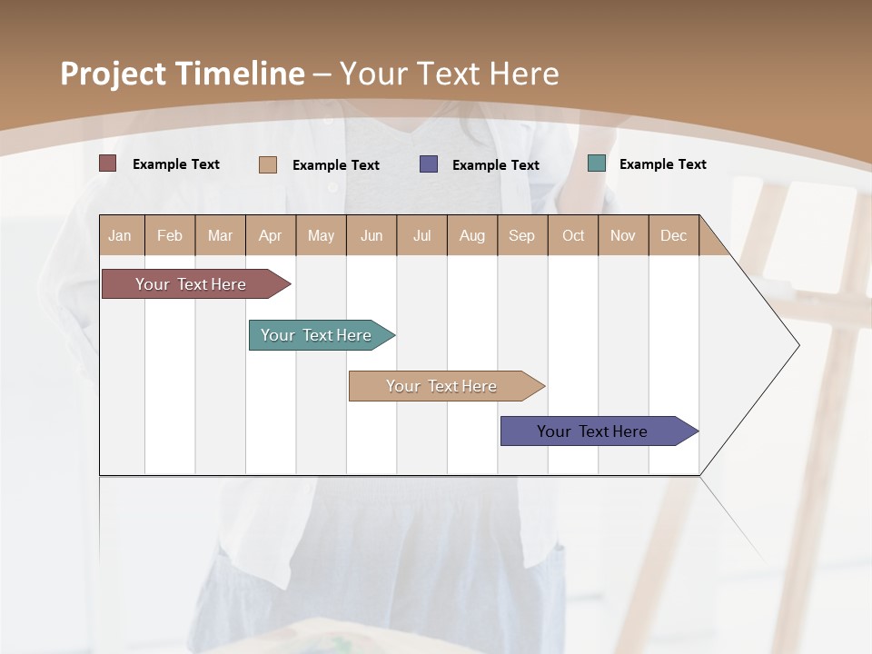 Text Message Wooden Mobile Phone PowerPoint Template