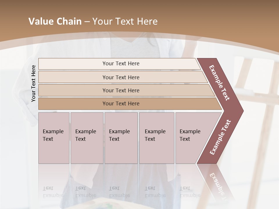 Text Message Wooden Mobile Phone PowerPoint Template