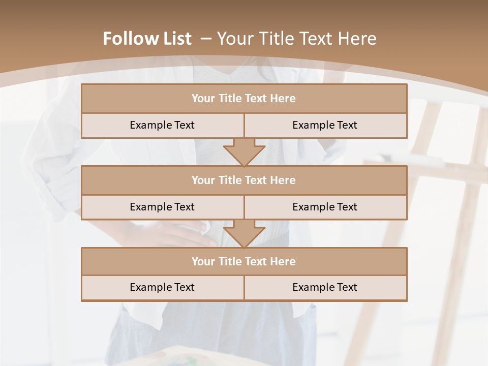 Text Message Wooden Mobile Phone PowerPoint Template