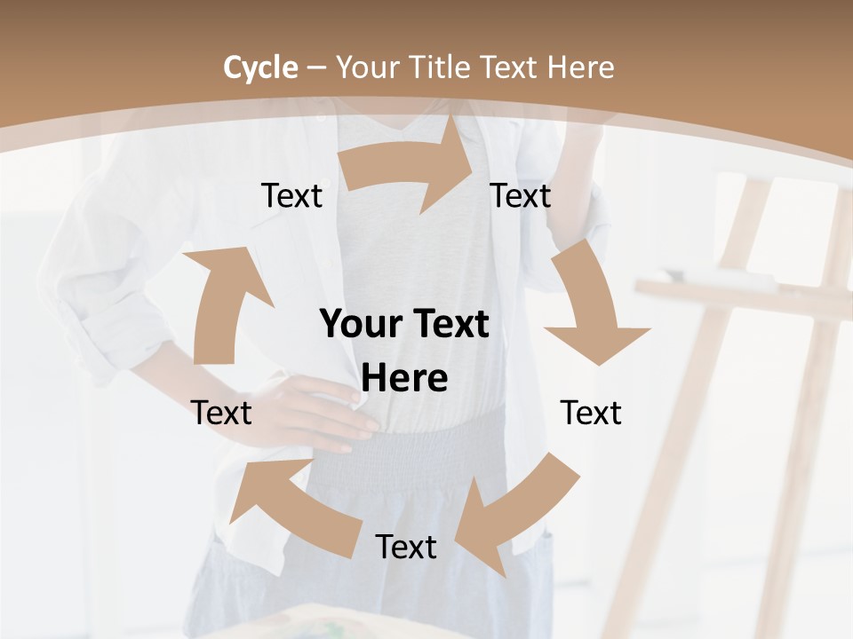 Text Message Wooden Mobile Phone PowerPoint Template